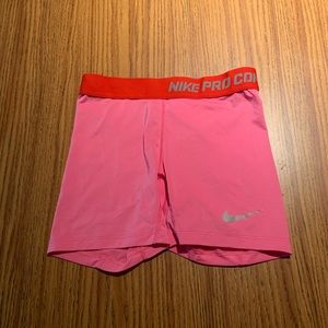nike pink and red shorts